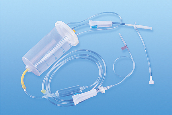 Infusion set with burette
